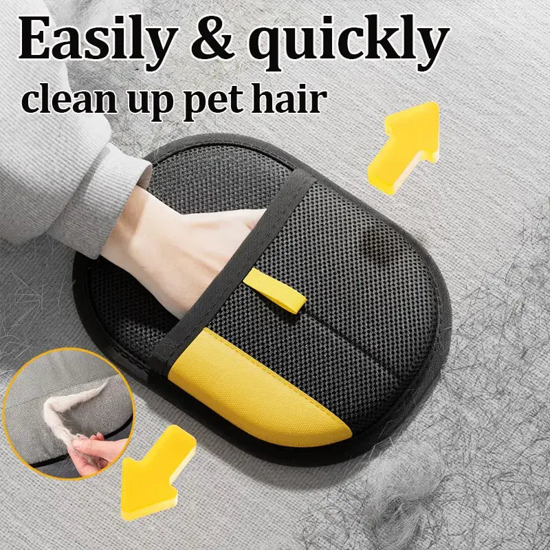 Hair Remover Electrostatic Gloves Two-Way Brush Sticky Hair Remover Cat Hair Dog Hair Glover Grooming Removal Cleaning