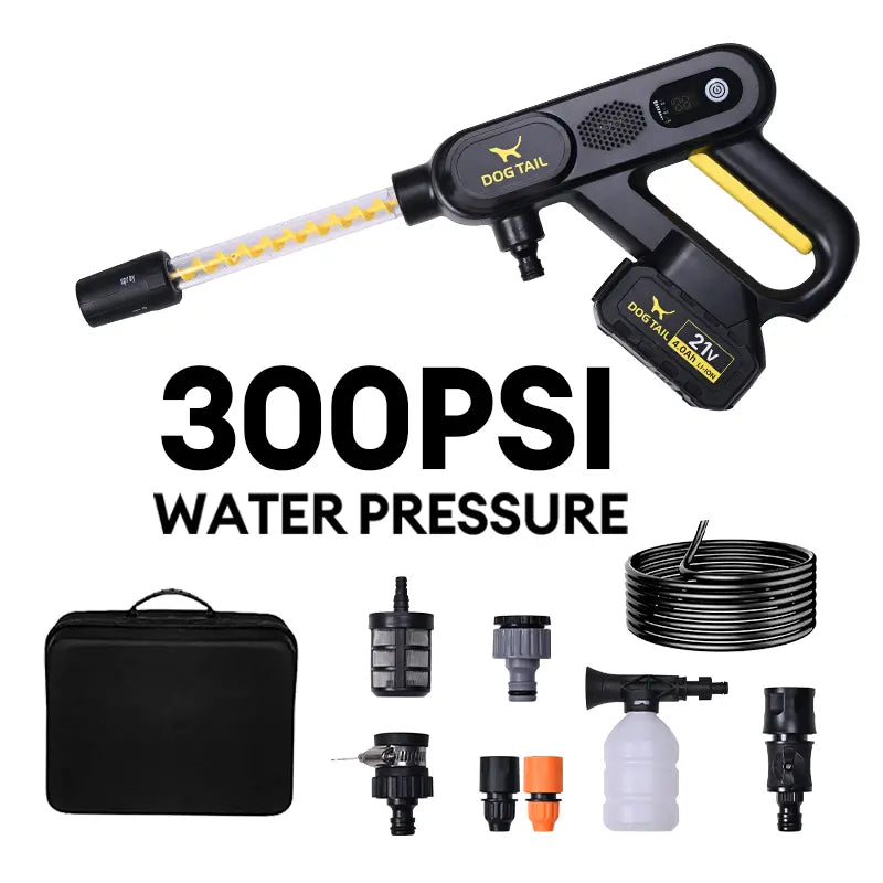 【Fathersdaygift】Dog TAIL Brushless Motor Cordless Pressure Washer, Powerful Brushless Pressure Washer for Car, Home Cleaning&Garden Watering Summerwins