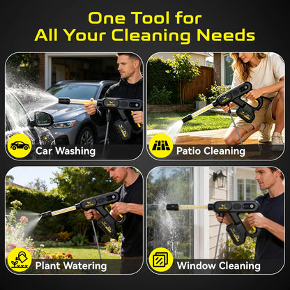 【Fathersdaygift】Dog TAIL Brushless Motor Cordless Pressure Washer, Powerful Brushless Pressure Washer for Car, Home Cleaning&Garden Watering Summerwins
